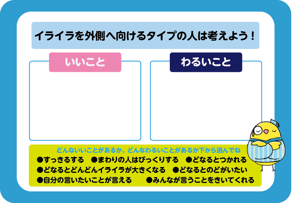 イライラを外側に向けるタイプの人は考えよう！